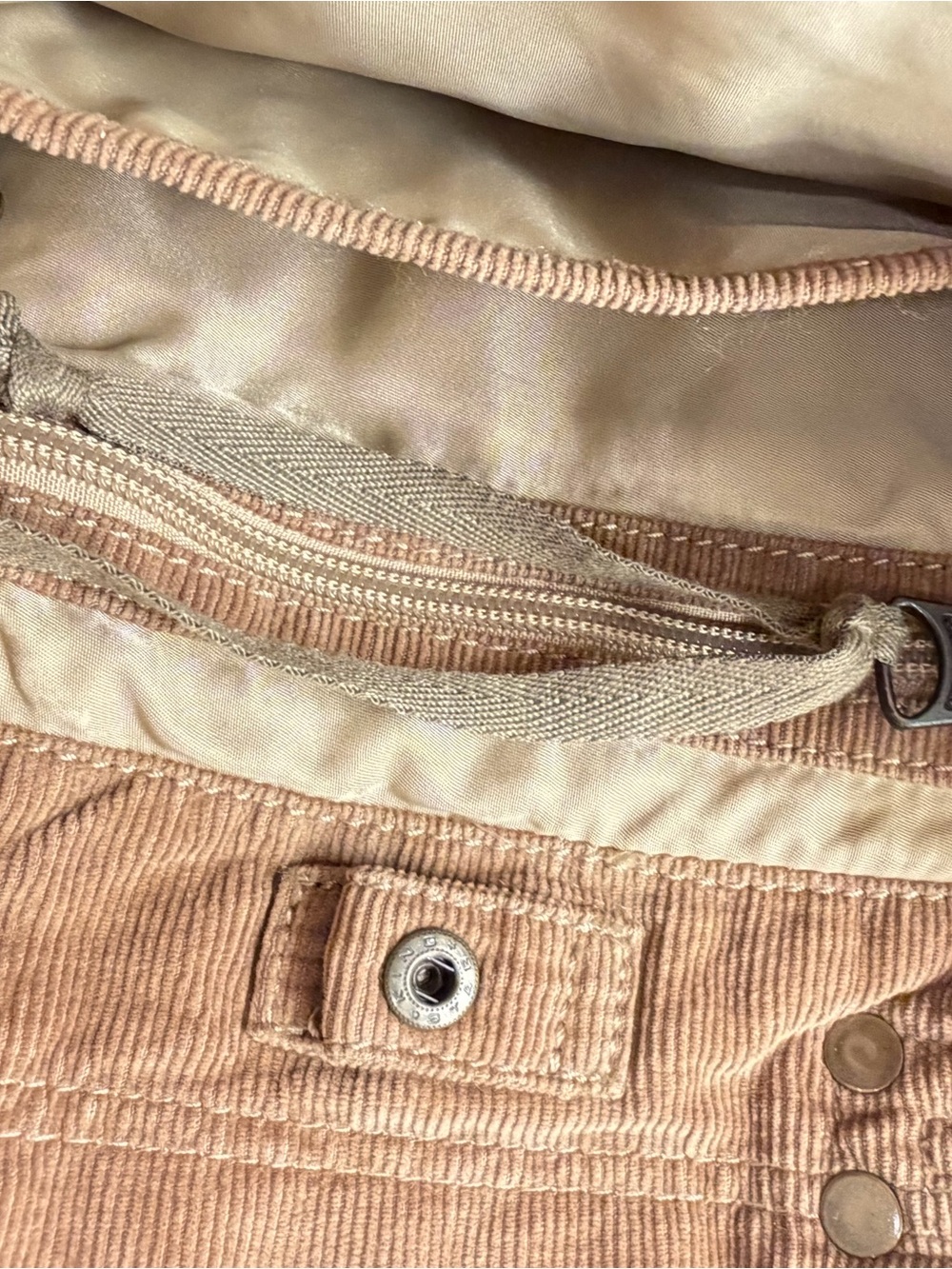 GAP Brown Canvas Shoulder Bag with Front Pocket - Picture 5 of 8